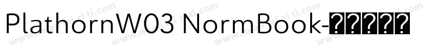 PlathornW03 NormBook字体转换